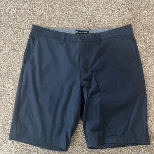 Travis Mathew Dark Blue Flat Front Shorts